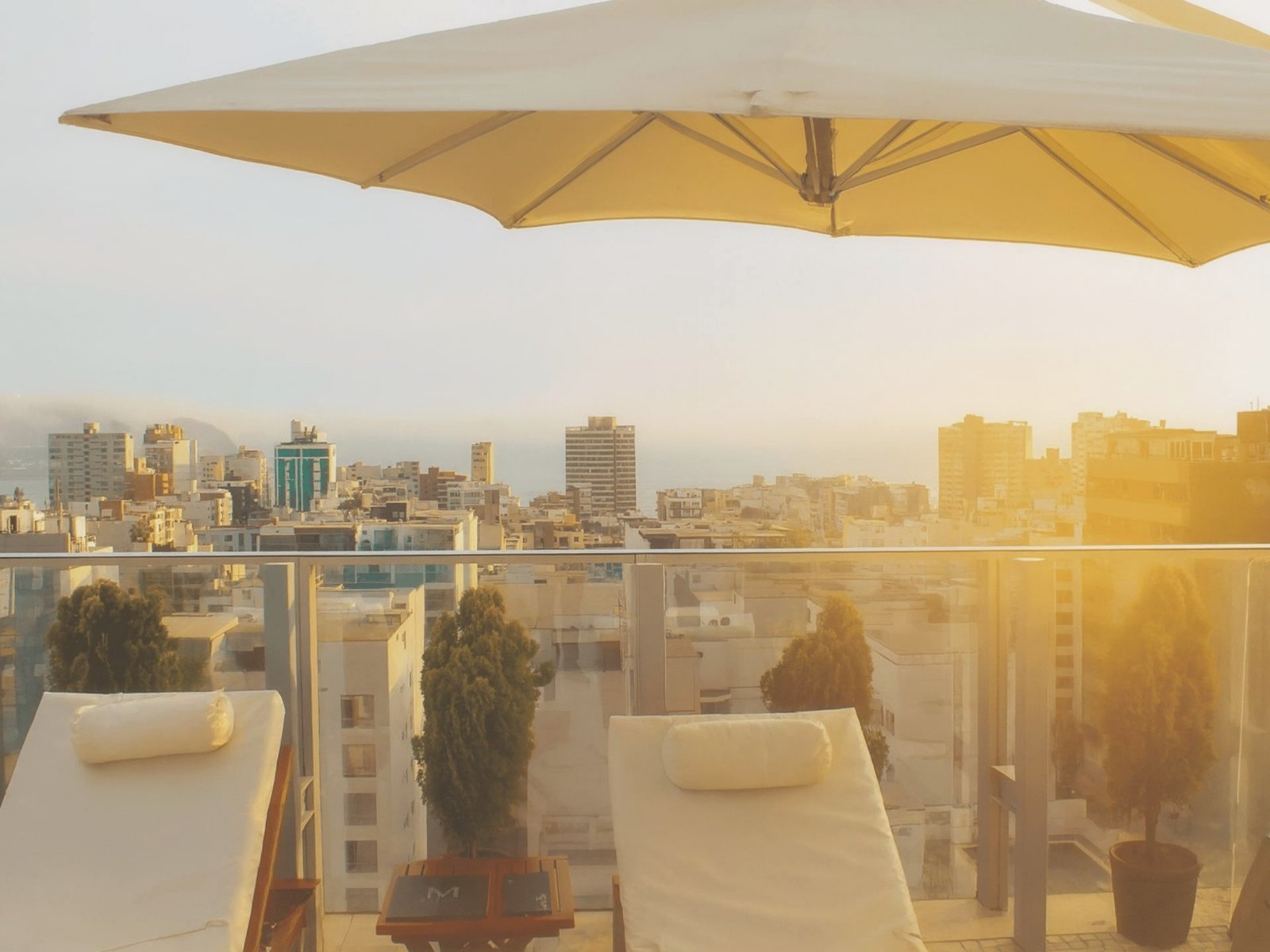 Terraza con vista a Miraflores